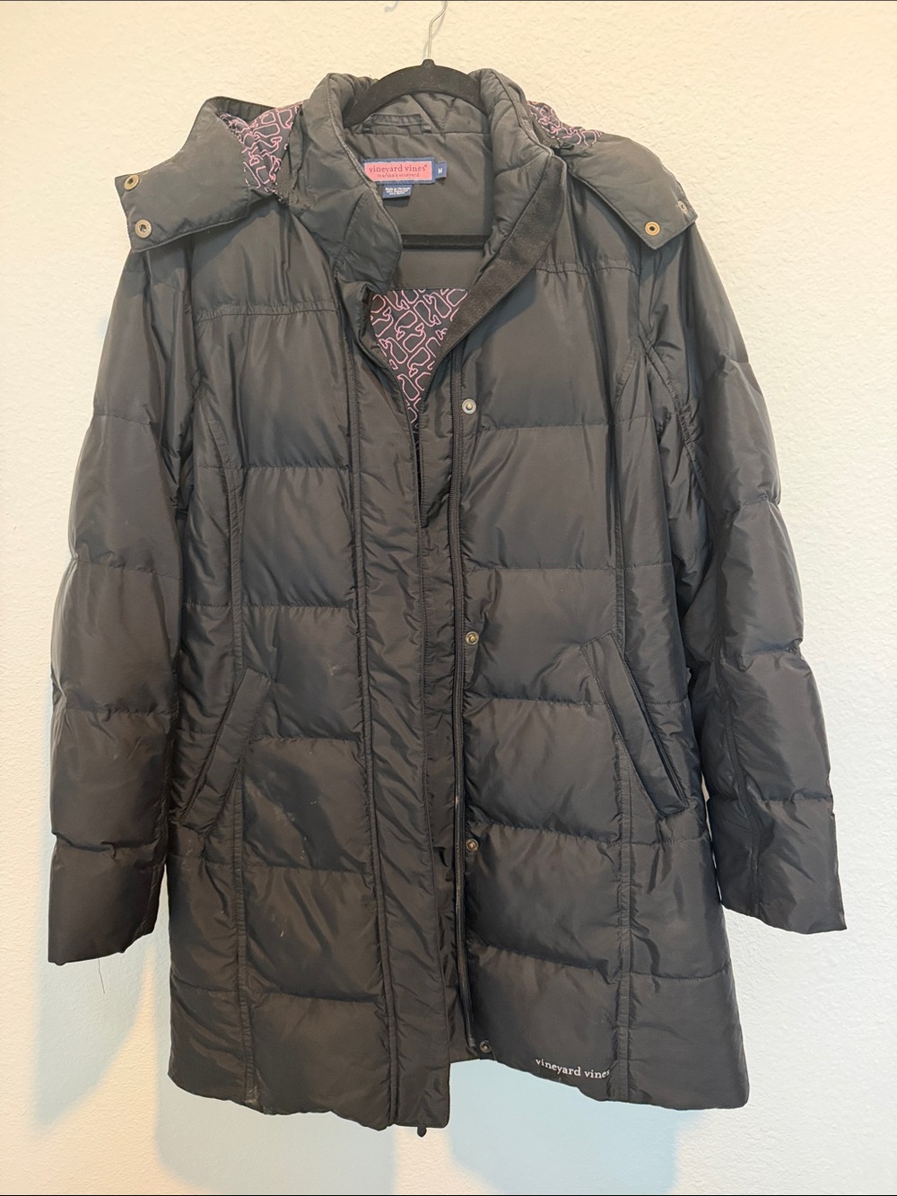 Vineyard Vines Women’s Black Insulated Puffer Coat Size Medium